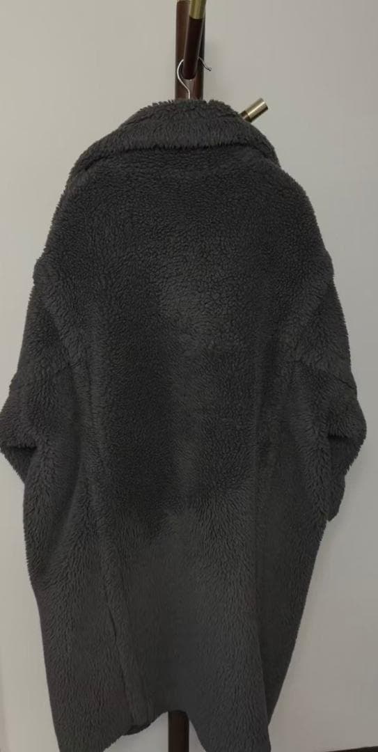 MaxMara グレー ファーコート