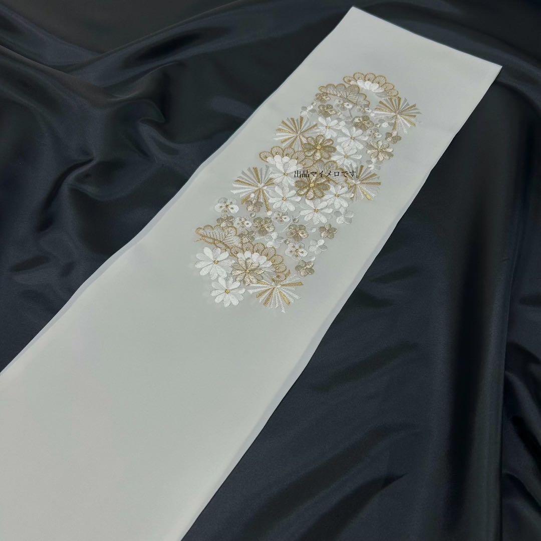 帯締め　重衿　半衿　ランクUP コーディ モノトーン　新品　振袖　0716⑧