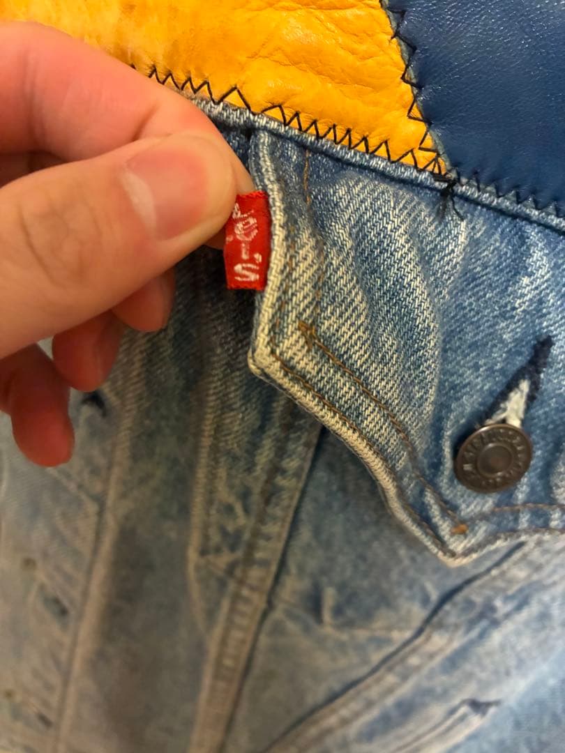 Levi's 80s-90s 70506-0214 レザーパッチリメイク