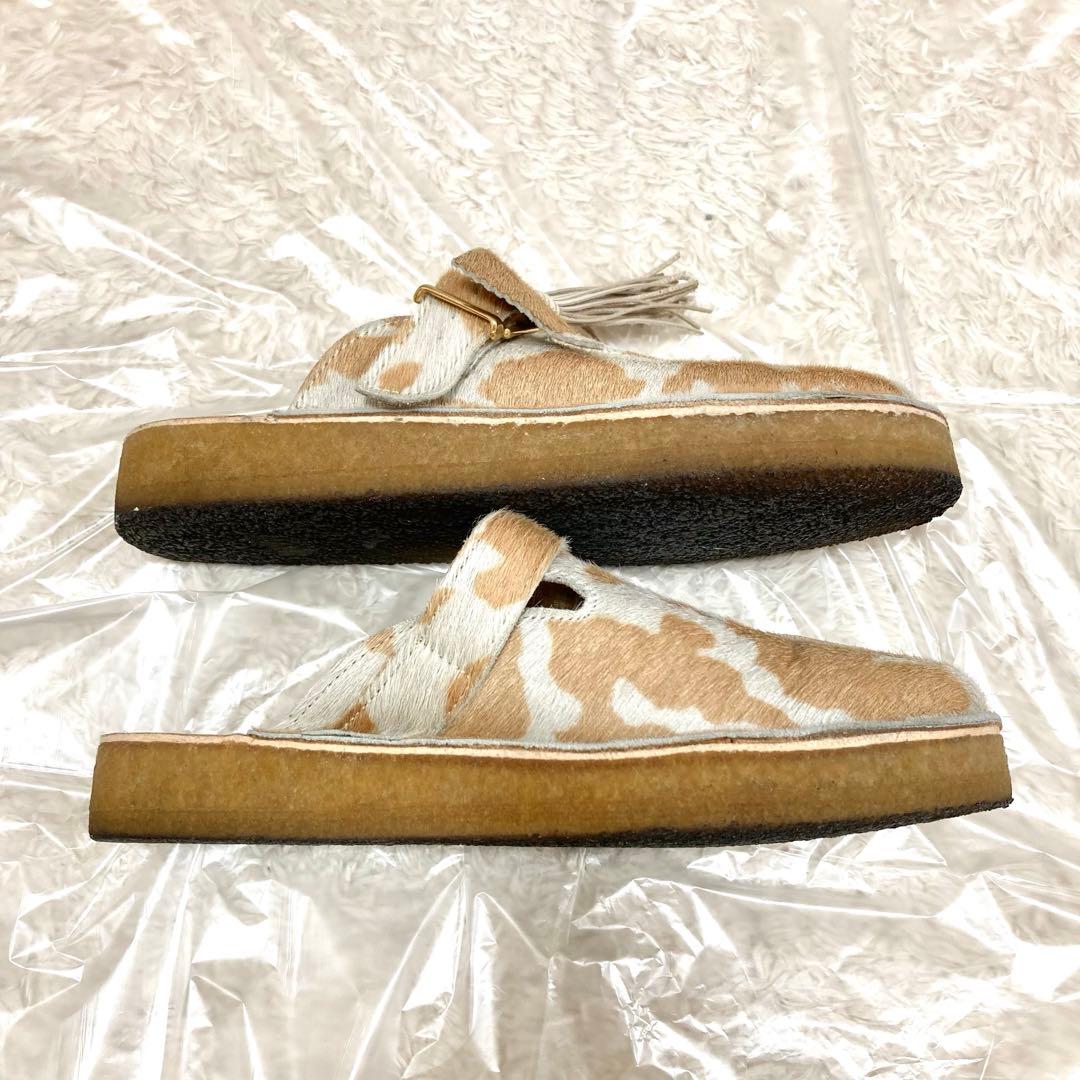 2022年 CLARKS トレックミュール タンカウプリント ハラコ 25cm