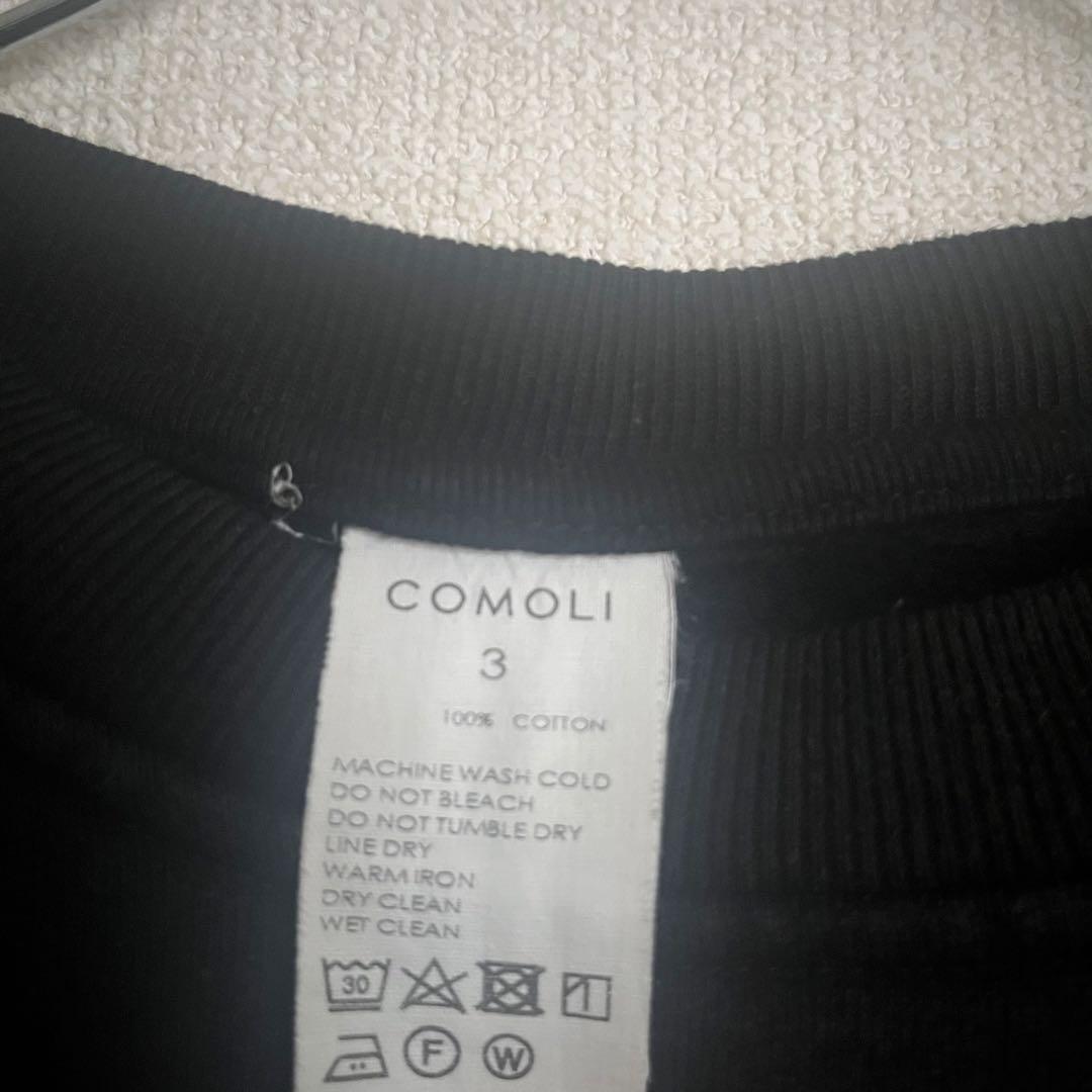 COMOLI コットン裏毛クルーネック Z01-05002 24SS