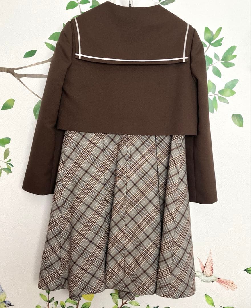 専用⭐︎waltz by BEAMS DESIGN ブラウン チェックワンピース