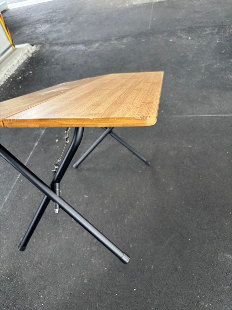  peak ワンアクションローテーブル　竹　ブラック　雪峰祭　限定