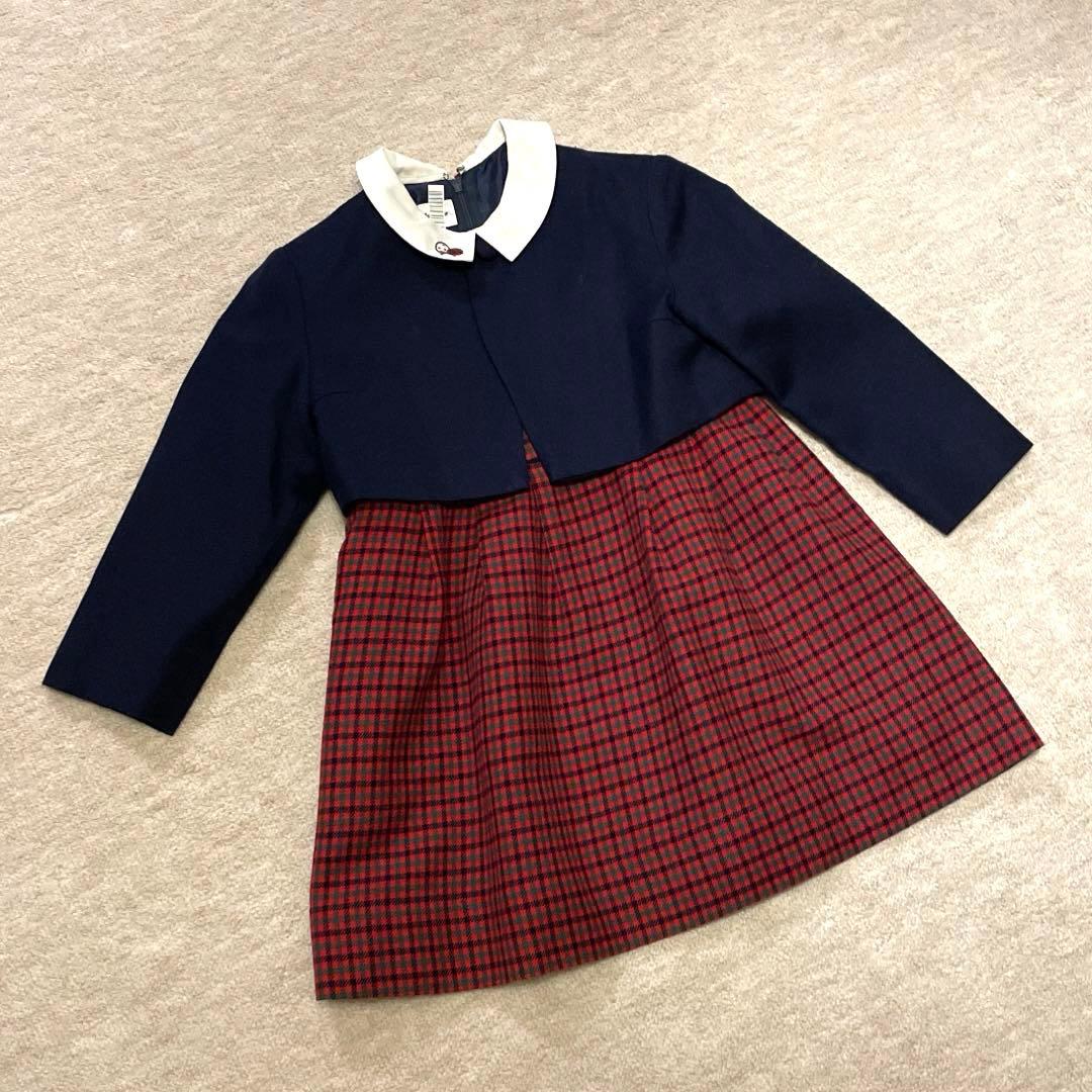 110cm ファミリア フォーマル ワンピースセット