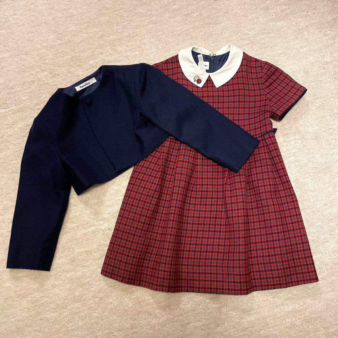 110cm ファミリア フォーマル ワンピースセット