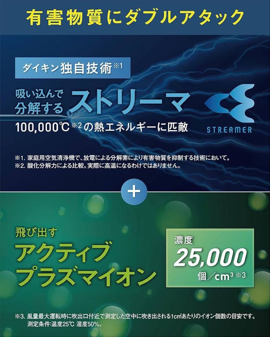 ダイキン空気清浄機未使用新品mck704aksw