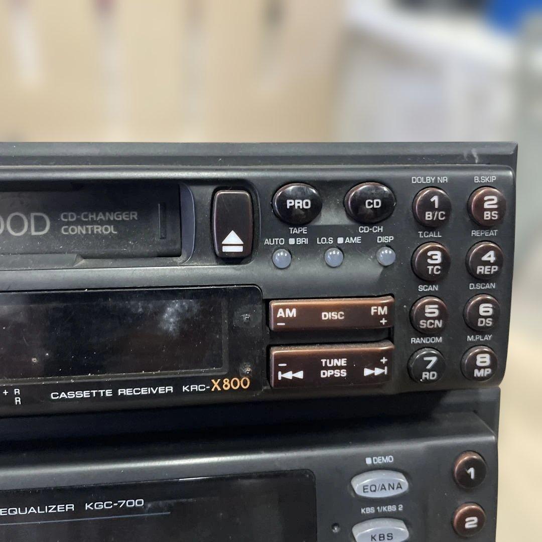 KENWOOD 当時物 KGC-700 KRC-X800 グラフィックイコ
