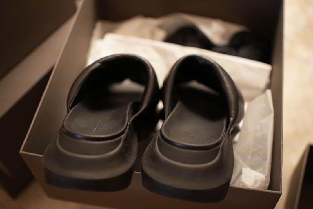 RICK OWENS GETH PUFFER SLIDE LLP 黒 44 美品