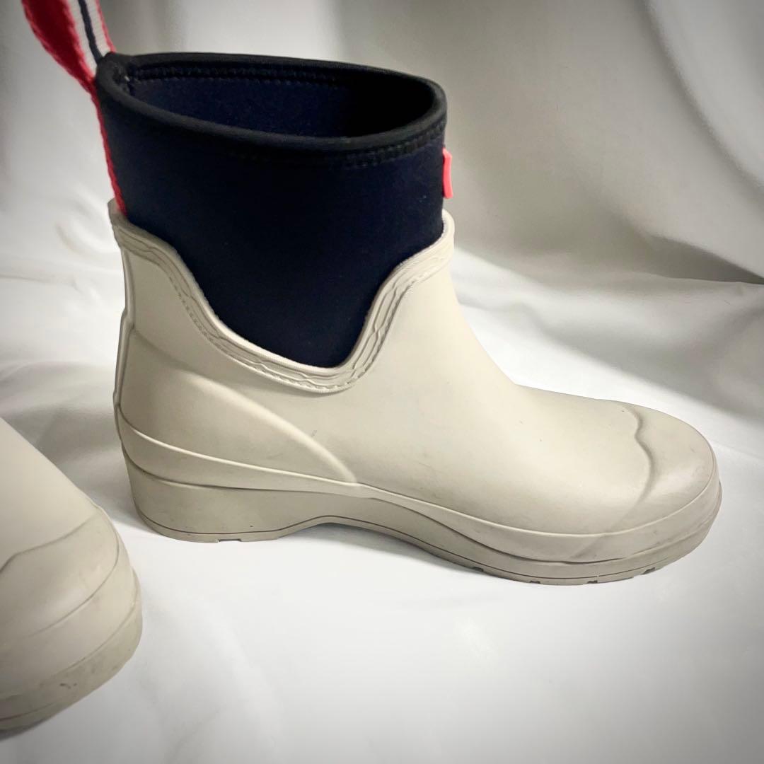 【美品】HUNTERハンター　レインショートブーツUK5 24cm相当