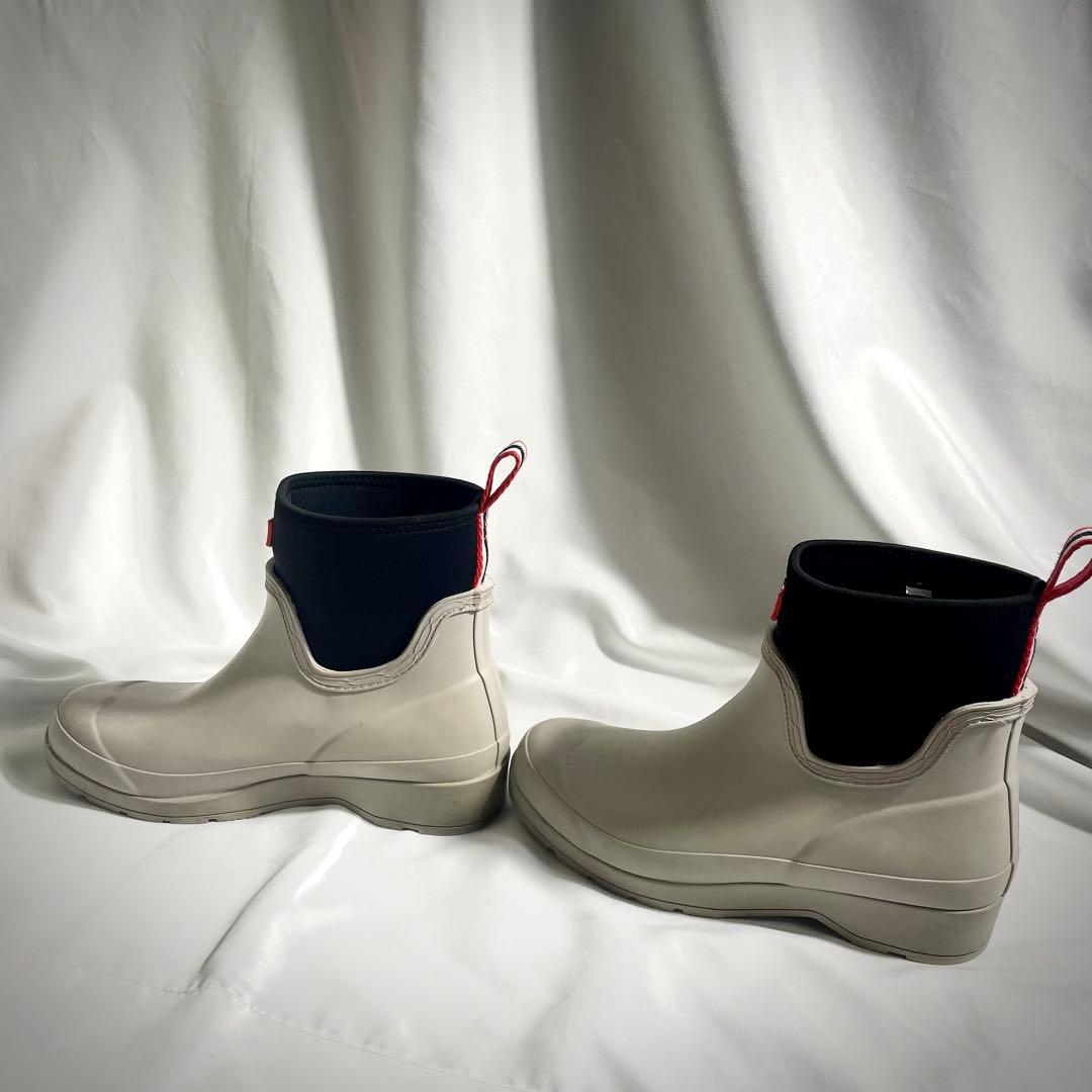 【美品】HUNTERハンター　レインショートブーツUK5 24cm相当