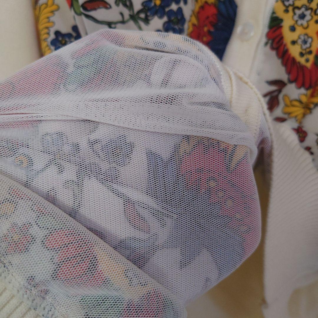 最終価格　　美品　レリアン　プラス　17号　カーディガン　花柄