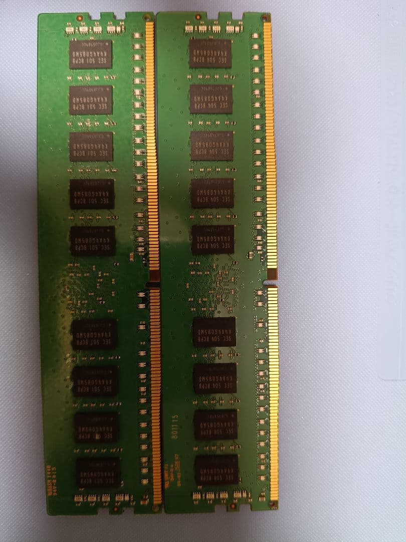 Samsung 8GB×2枚 (計16GB) DDR4-2133 RDIMM