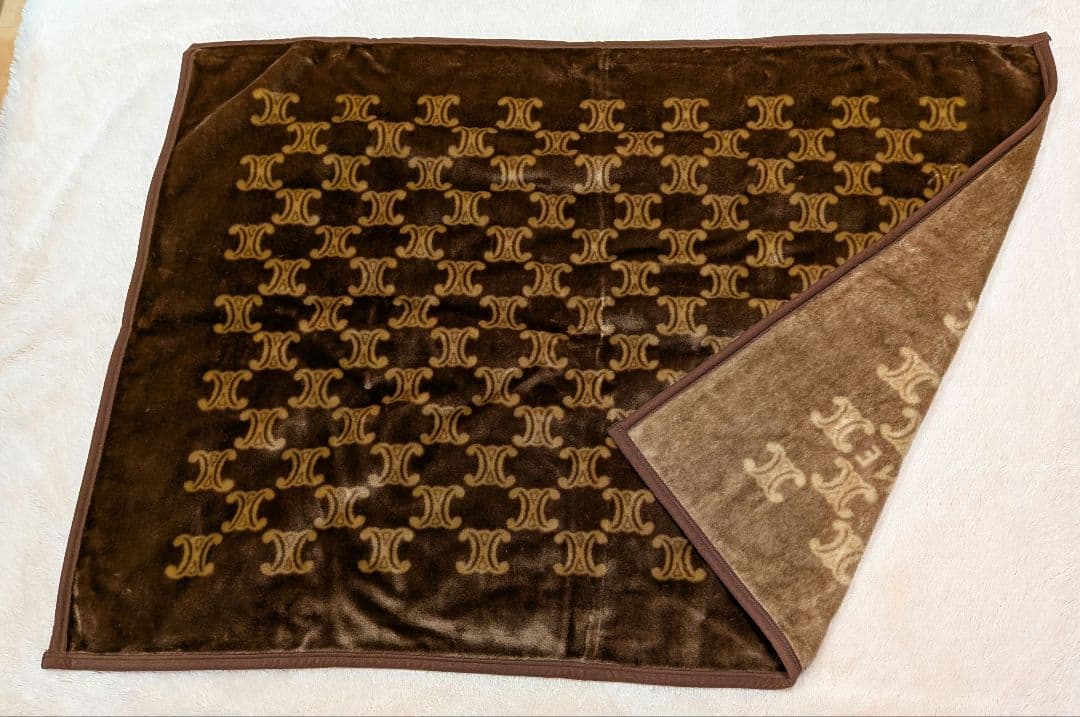 新品　タグ付 CELINE セリーヌ ブランケット ハーフケット ブラウン