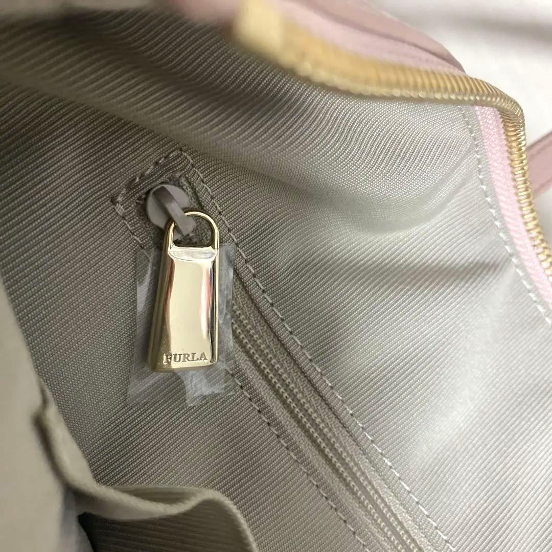 FURLA フルラ　ピンク レザー トートバッグ