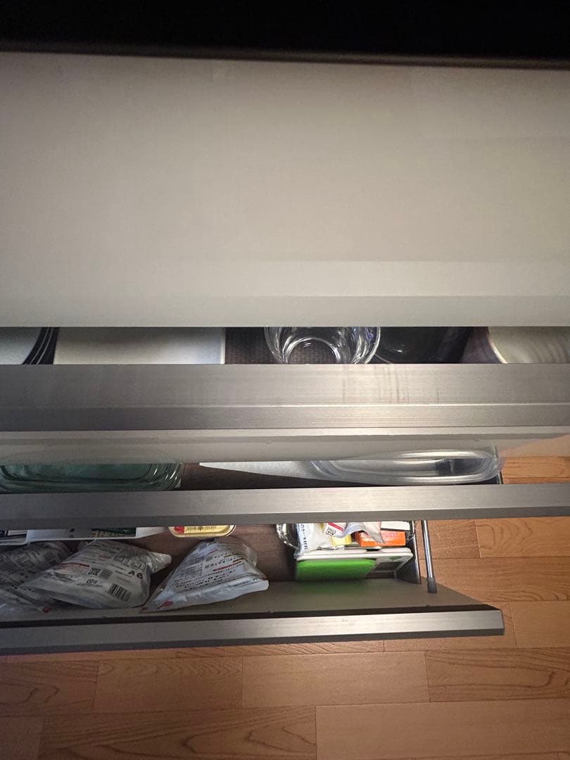 【P❤︎】パモウナ 160 食器棚　キッチンボード　パールホワイト