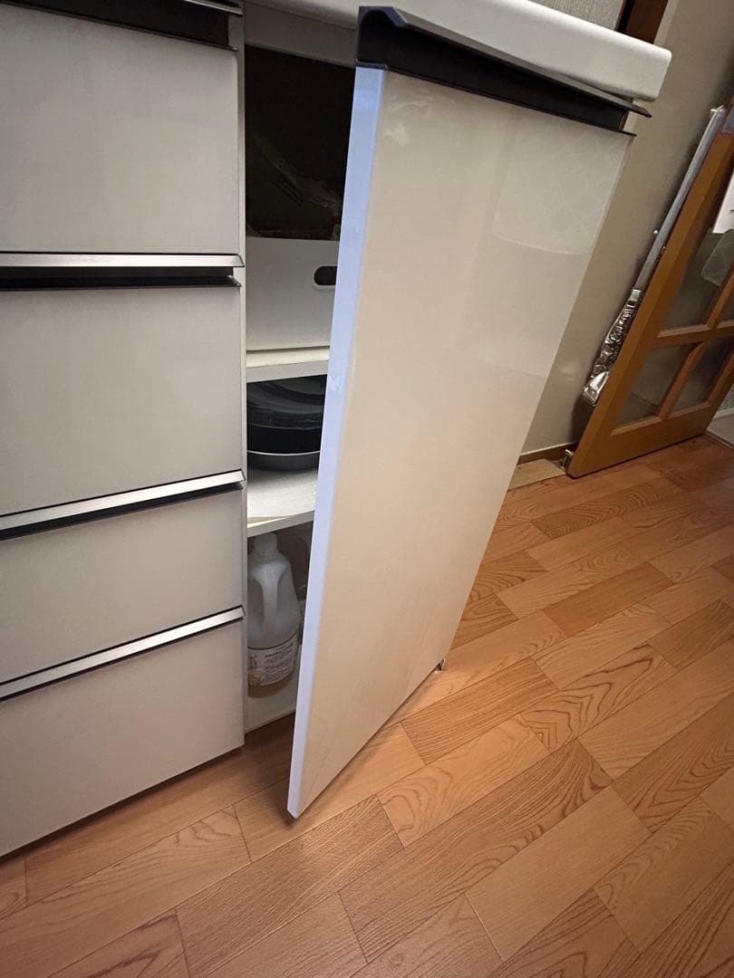 【P❤︎】パモウナ 160 食器棚　キッチンボード　パールホワイト