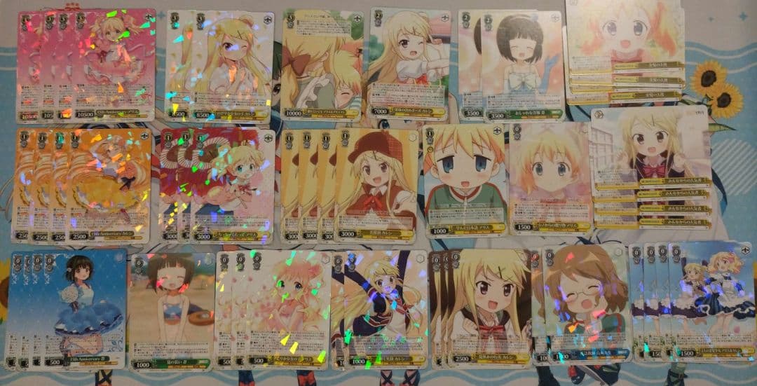 ヴァイスシュヴァルツ　きんいろモザイク　8枝デッキ＋交換用パーツセット