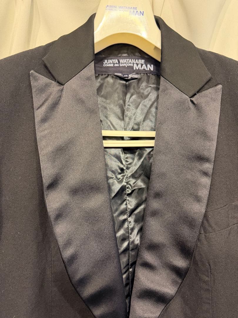 JUNYA WATANABE MAN サテンラペルドパッチワークJK 15aw