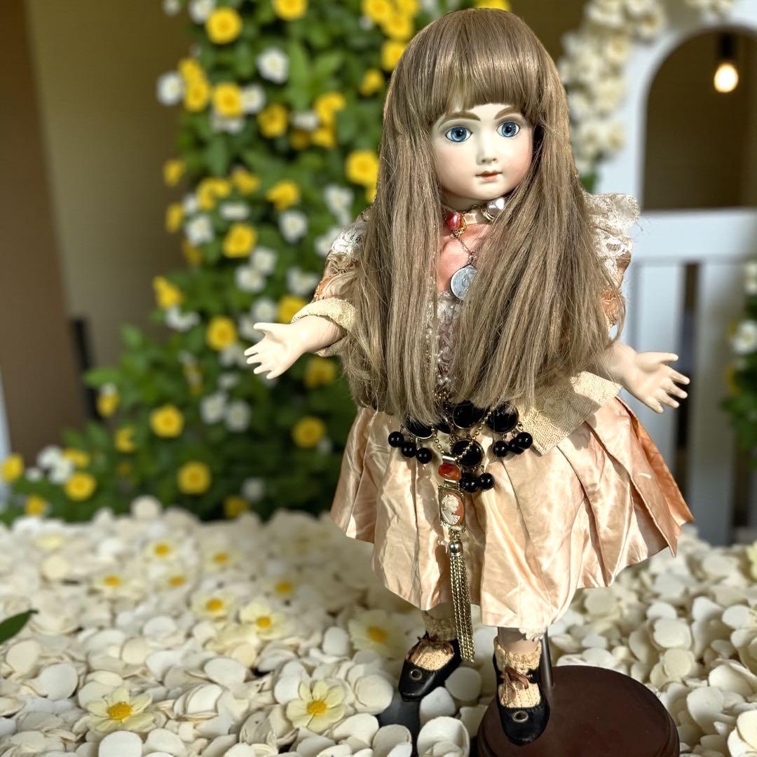 ユミカ ビスクドール アーテー 作家様 ピンクドレス リボン カメオ