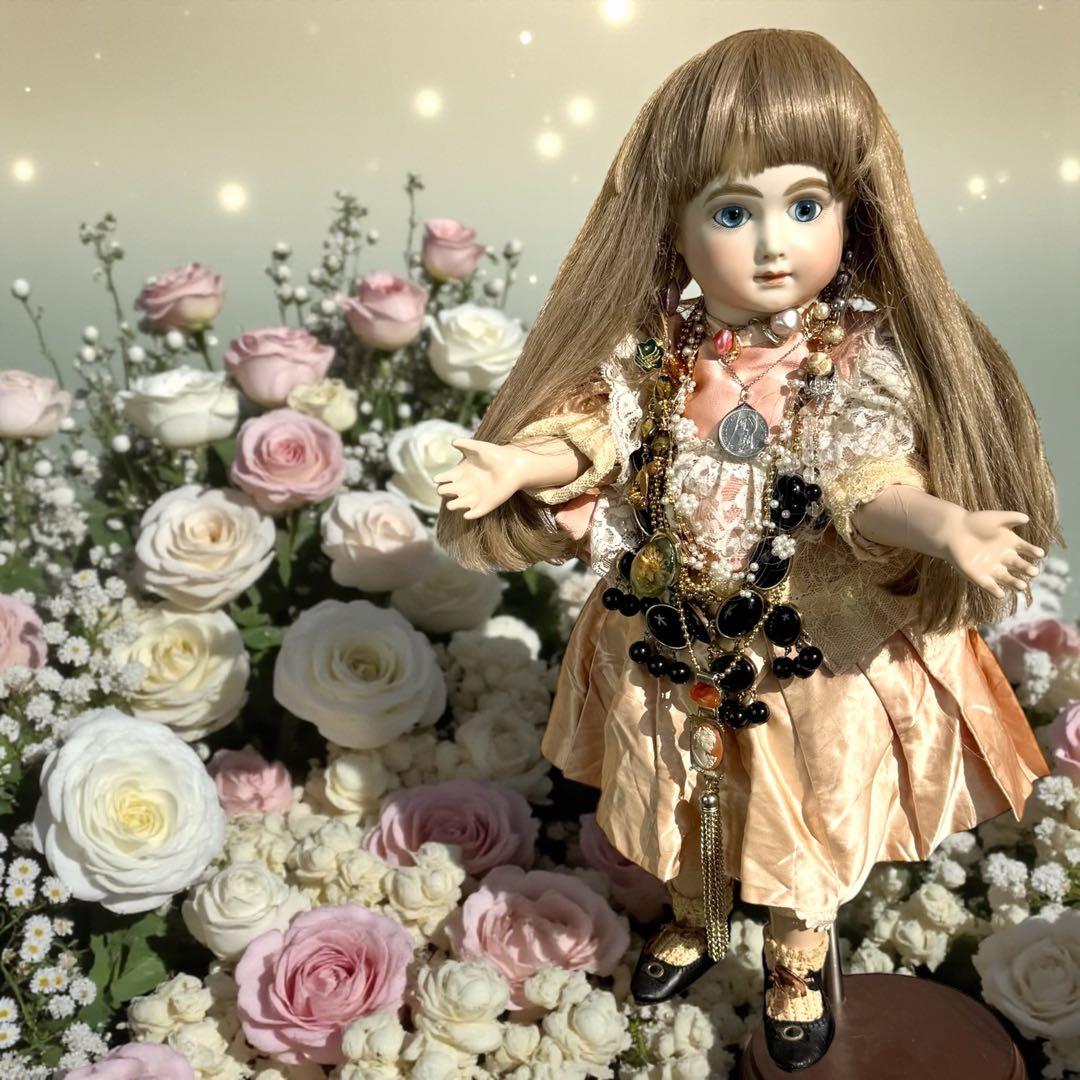 ユミカ ビスクドール アーテー 作家様 ピンクドレス リボン カメオ