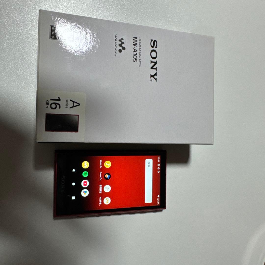 sony NW-A105 レッド