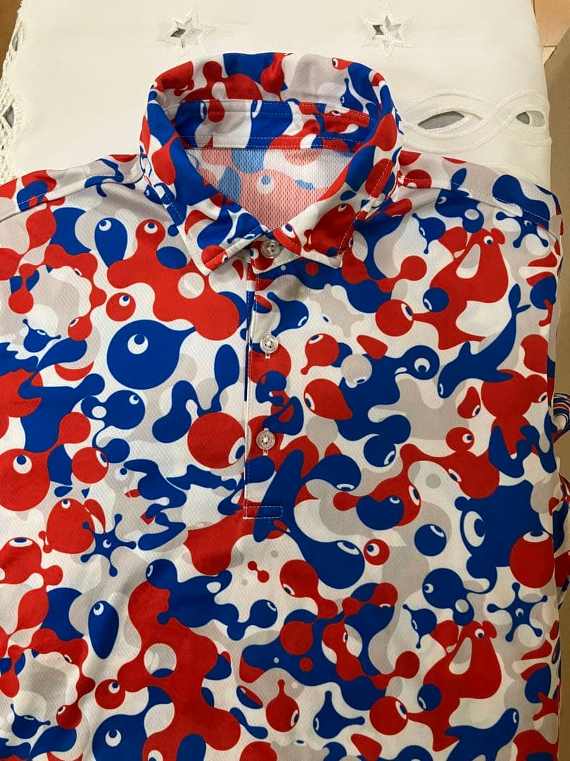 EXPO2025 ミャクミャク 【ミズノ】 システム総柄ポロシャツ　大阪万博