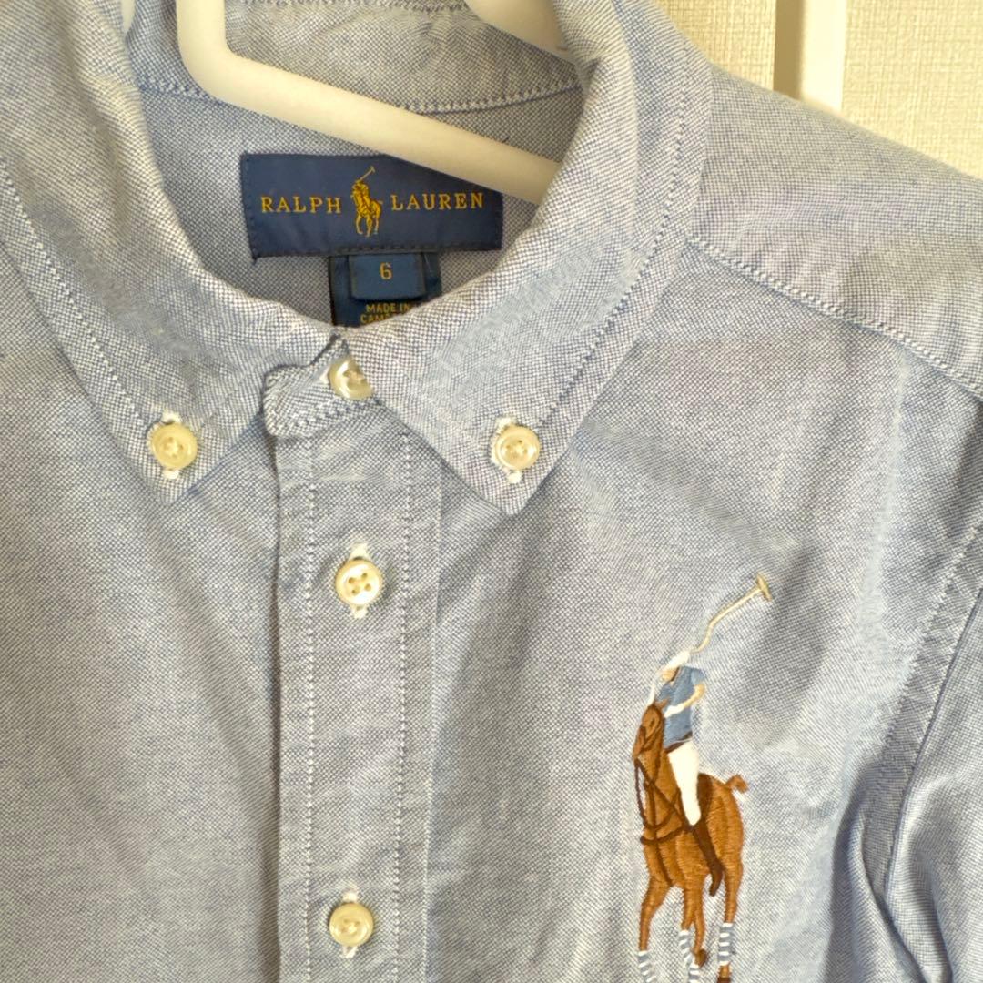 ラルフローレン キッズ 紺ブレ ジャケット&シャツ入学式 2点120