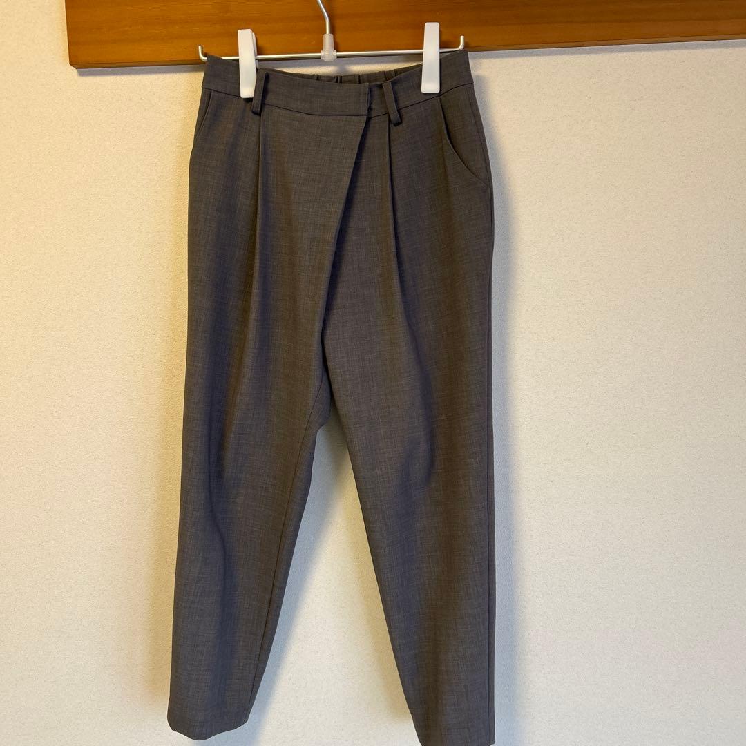 ソージュ soeju ウールライク　タックパンツ