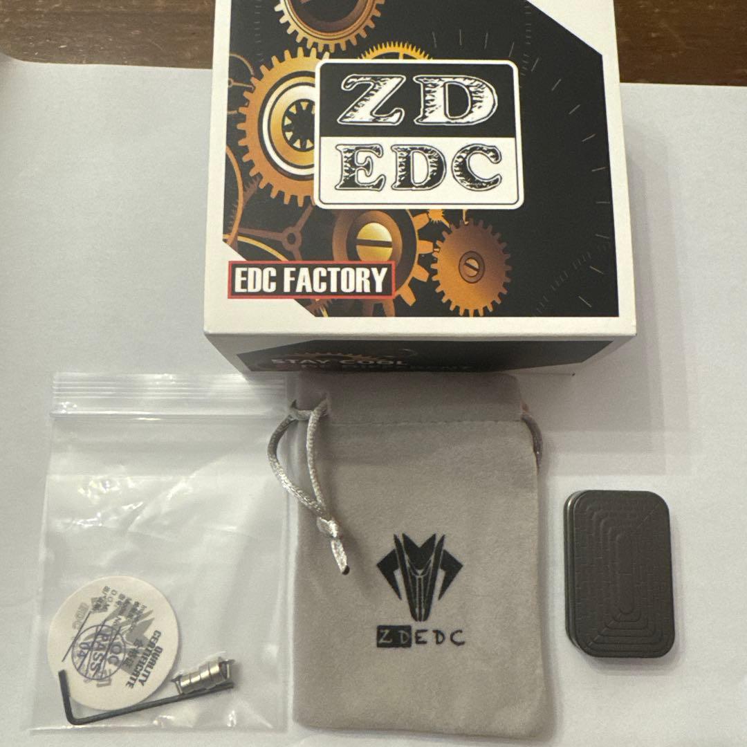ZD EDC Z2　サンドブラスト　正規品　音叉スライダー　ジルコニウム製