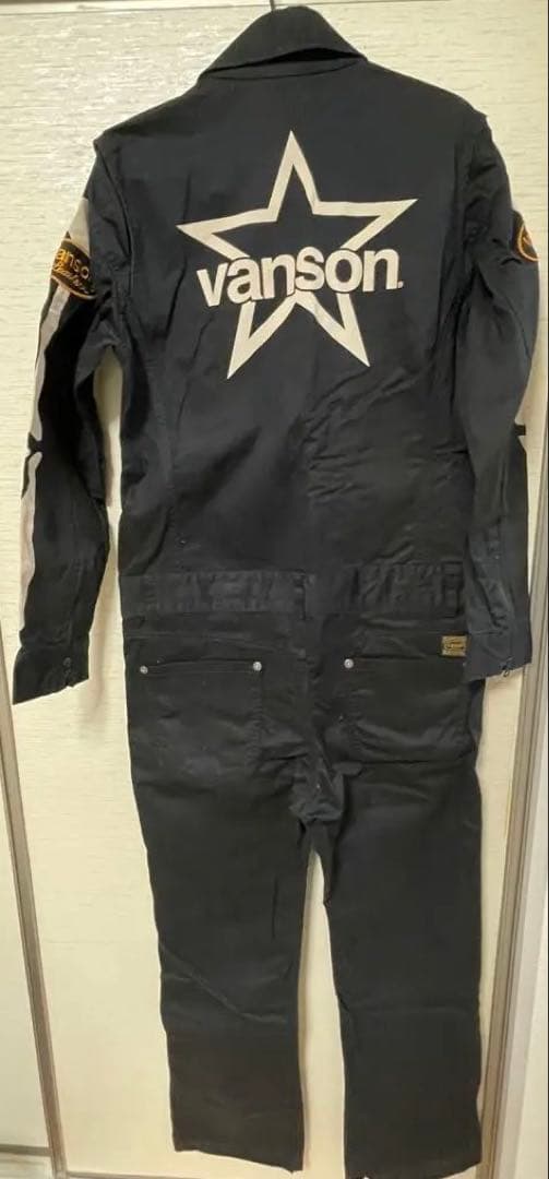 vanson スケルトンデザイン オーバーオール Mサイズ　つなぎ