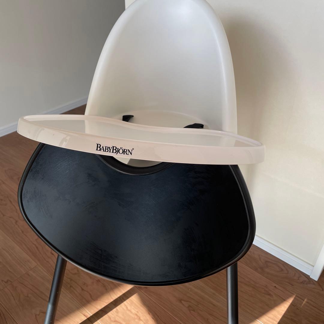 ベビービョルン★ハイチェア★安全ベルトありBabyBjörn ホワイト★ブラック