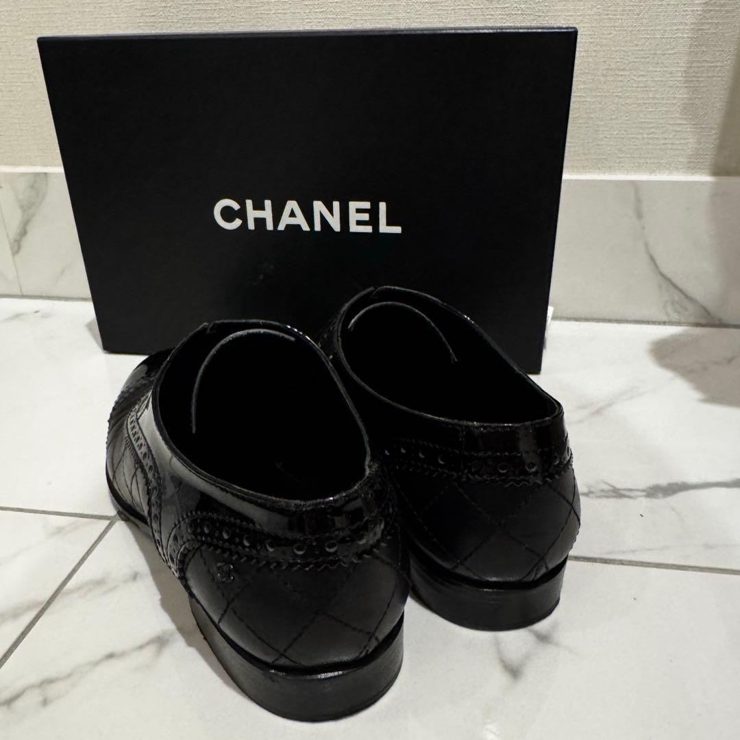 シャネルCC ロゴレザーオックスフォードシューズ chanel
