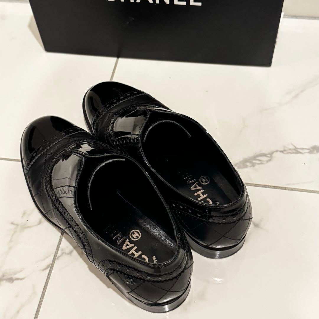 シャネルCC ロゴレザーオックスフォードシューズ chanel