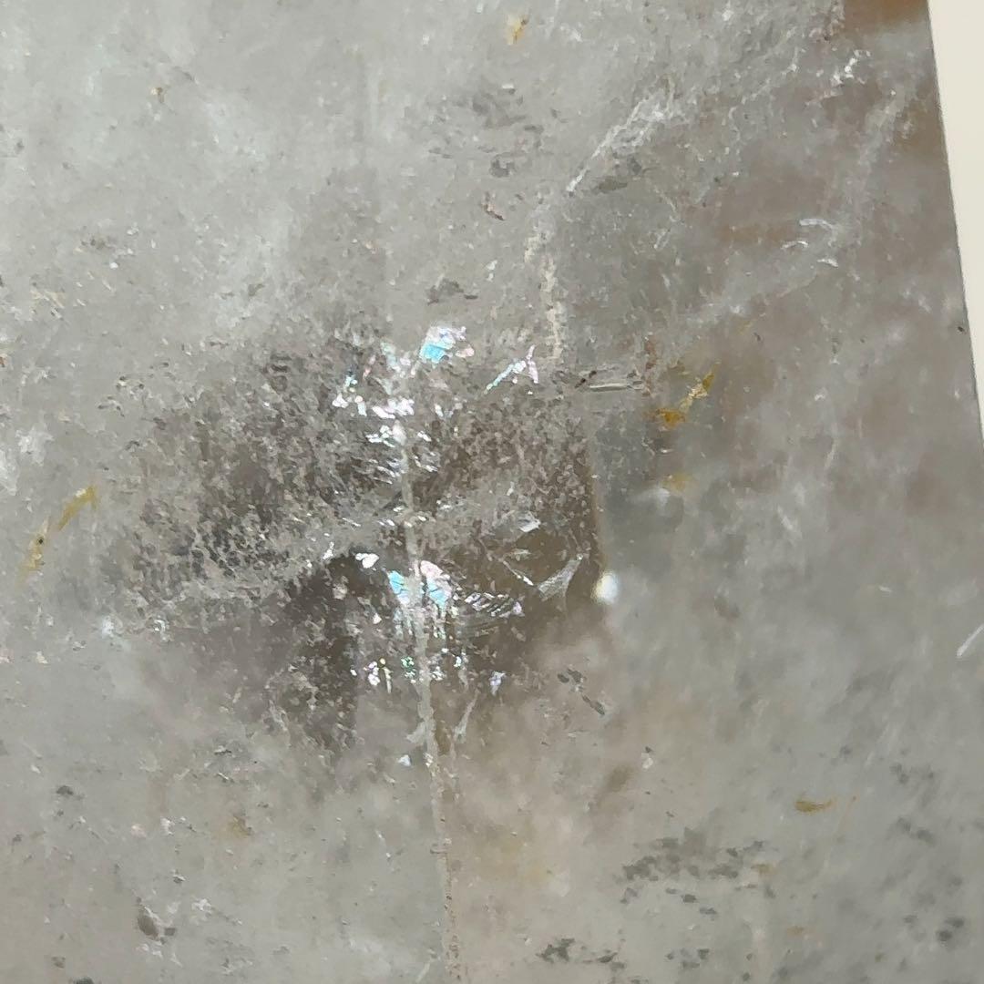 ゆ*ー様 【レア一点物】緑の柱が立つ ガーデン水晶 ポイント原石／天然クォーツ