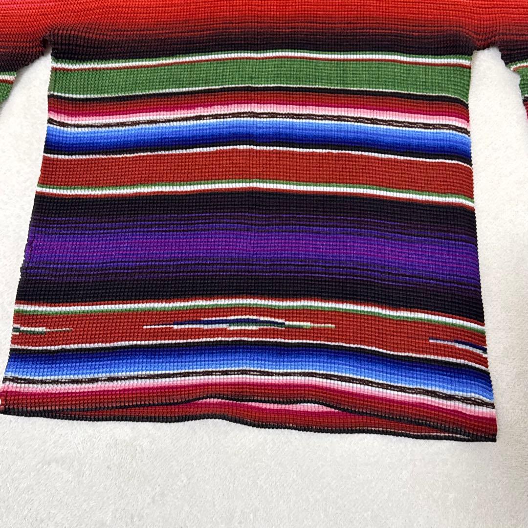 極美品✨ISSEY MIYAKE me プリーツ　長袖　マルチカラー　トップス