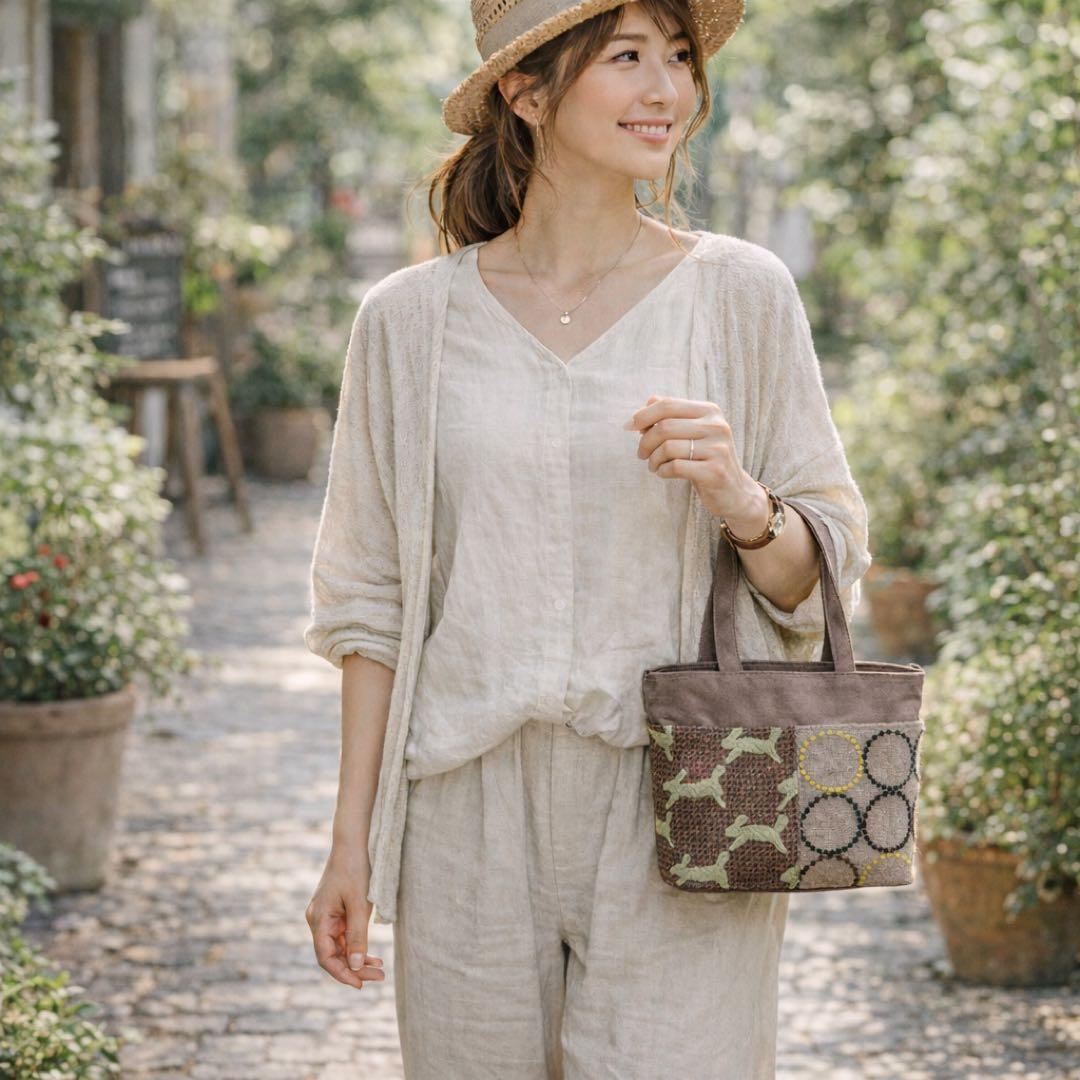 ミナペルホネン ハンドメイド トートバッグ サブバッグ ショルダーバッグ バッグ