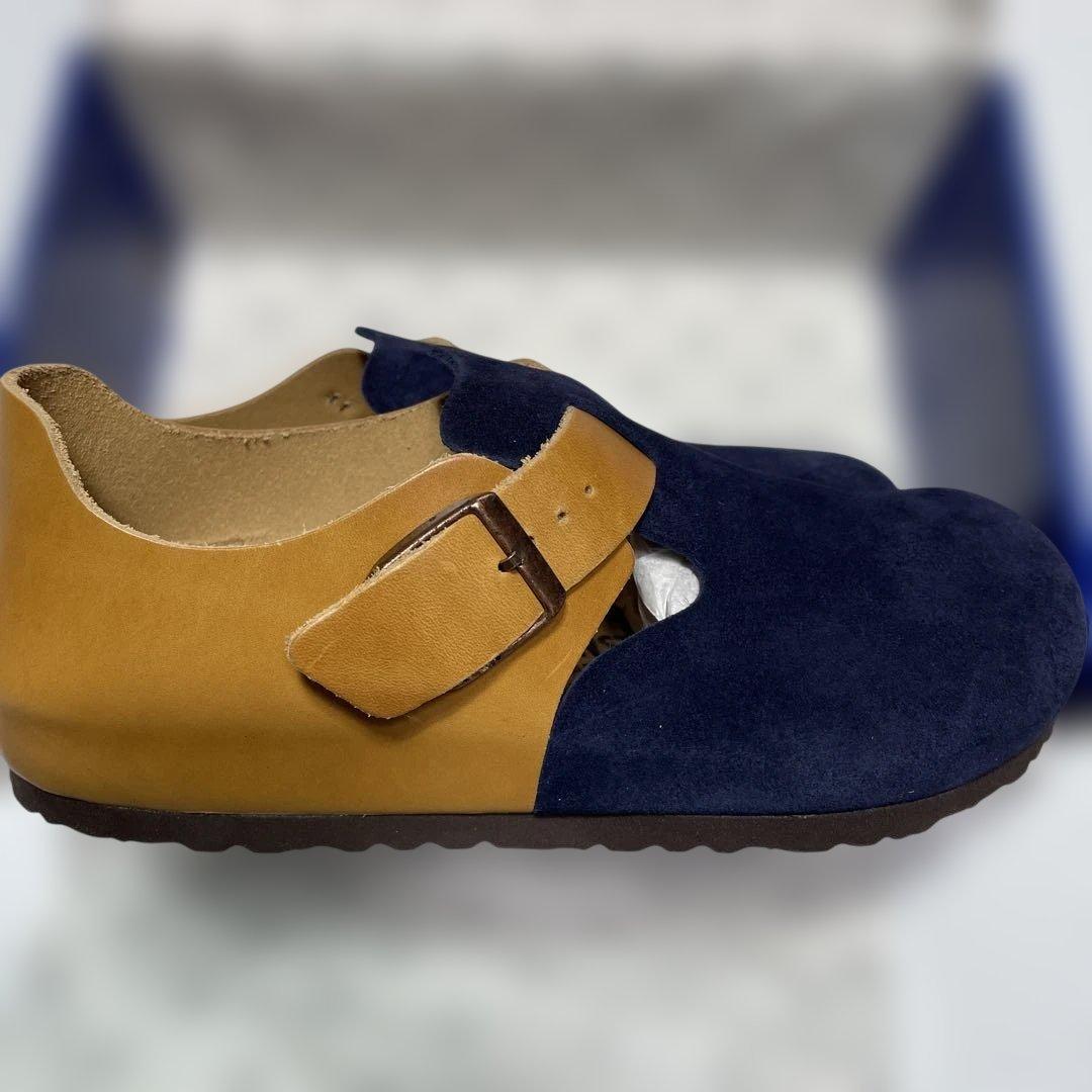 BIRKENSTOCK London 40 NAVY/COGNAC 未使用