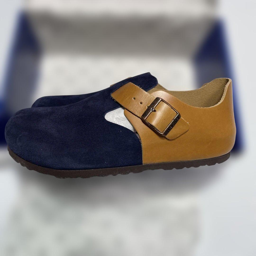 BIRKENSTOCK London 40 NAVY/COGNAC 未使用