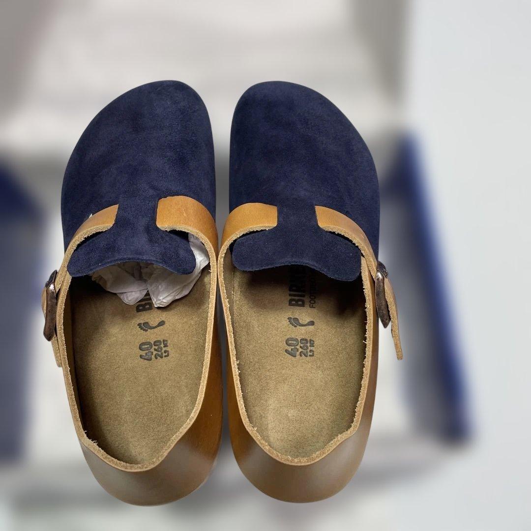 BIRKENSTOCK London 40 NAVY/COGNAC 未使用
