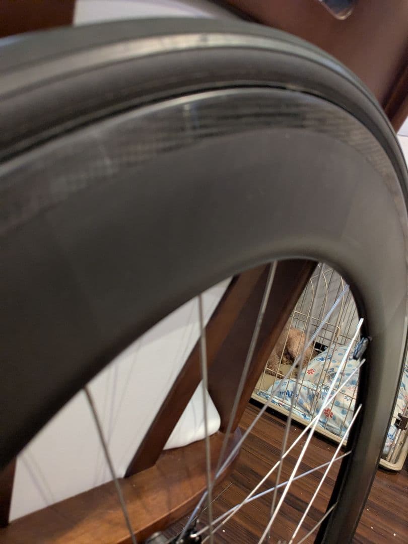 リアTNIリム 手組 チューブラー 90ハイト カーボン ホイール1100g前後