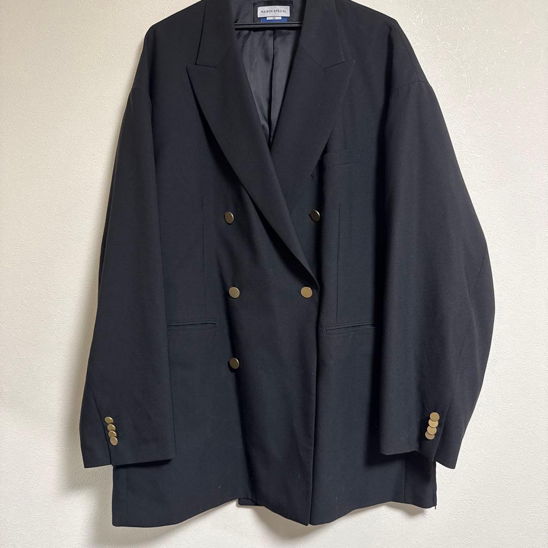 MAISON SPECIAL コーデュラ 金ボタン ダブルテーラードジャケット