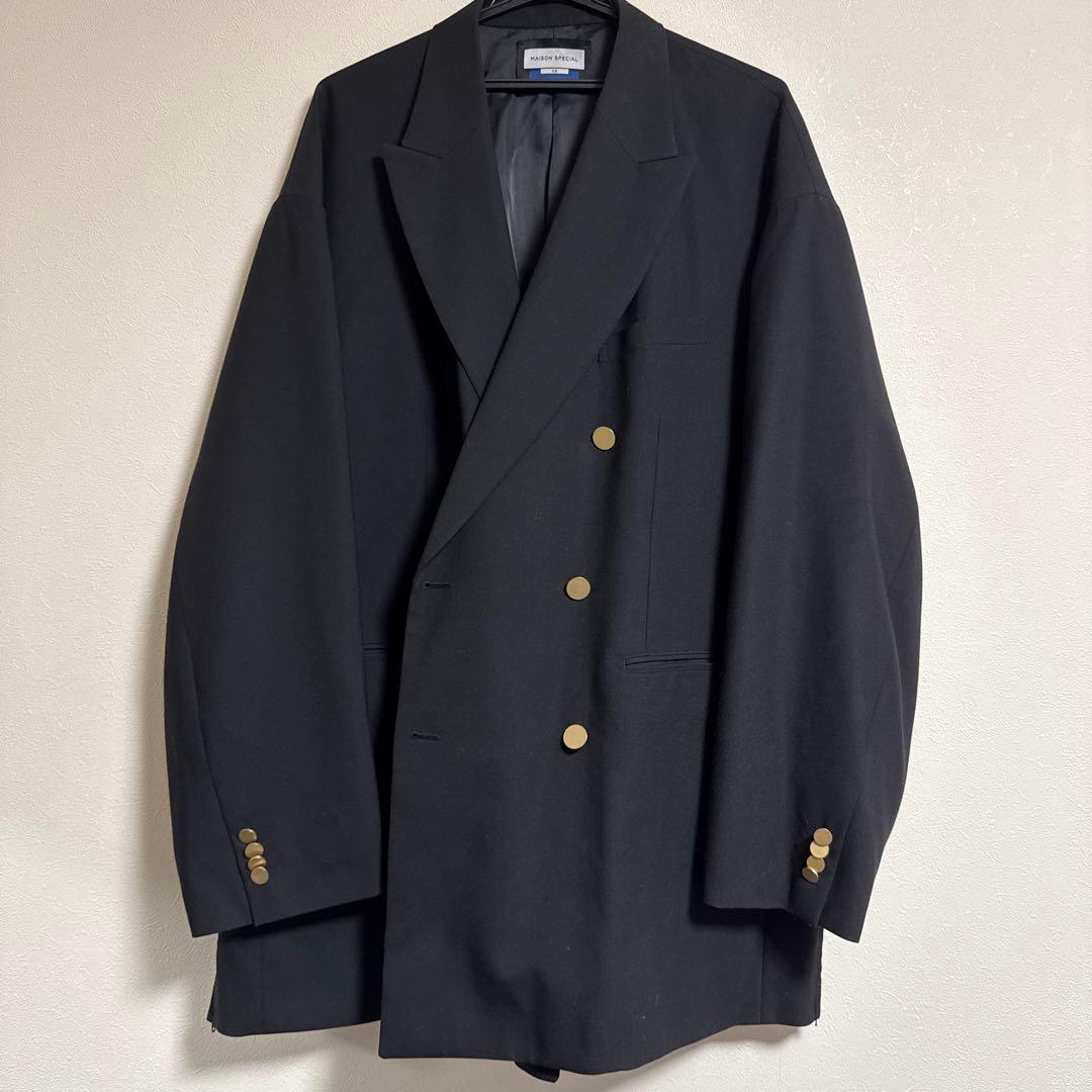 MAISON SPECIAL コーデュラ 金ボタン ダブルテーラードジャケット