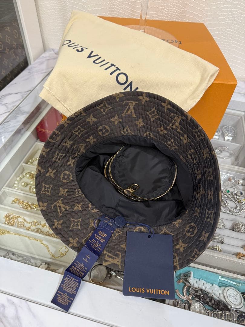 招き猫様　Louis Vuitton モノグラム バケットハット新品未使用