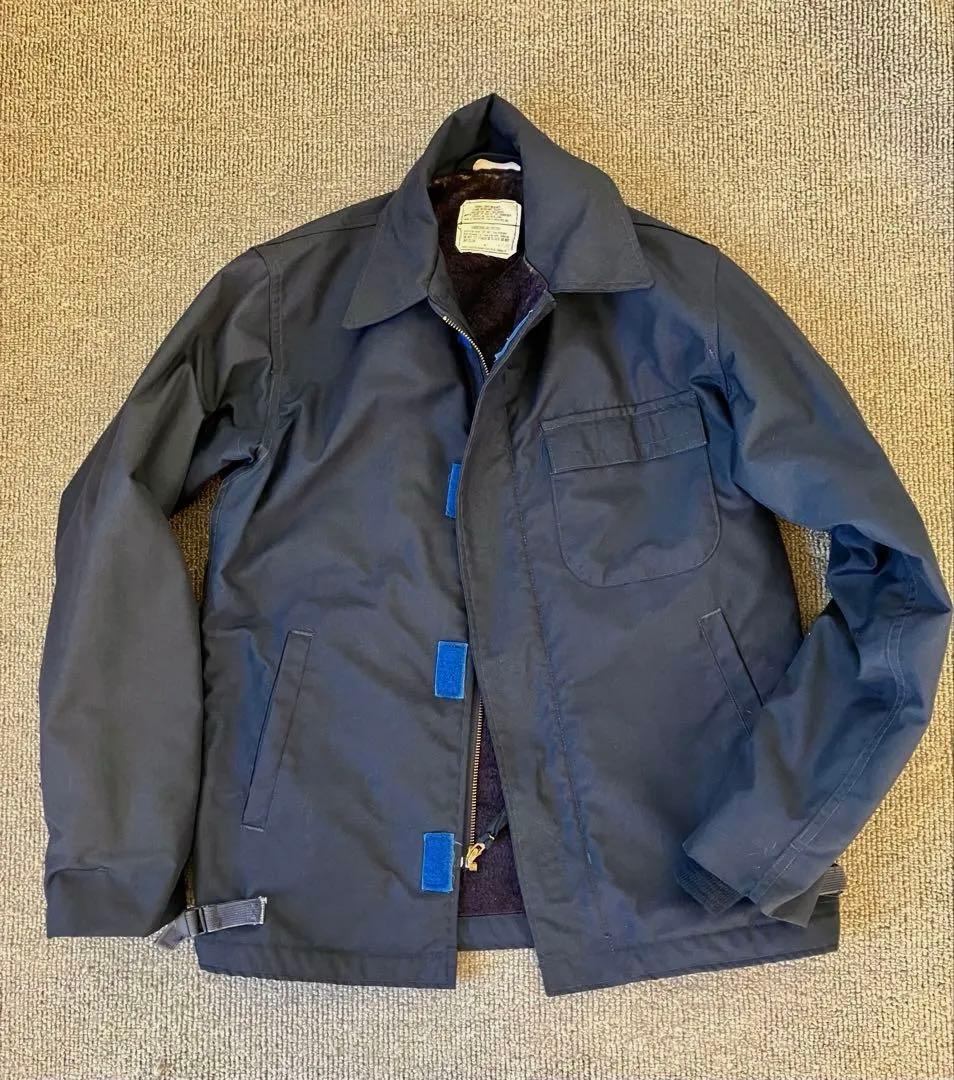 実物90s US NAVY アラミドデッキジャケット　サイズ34〜36