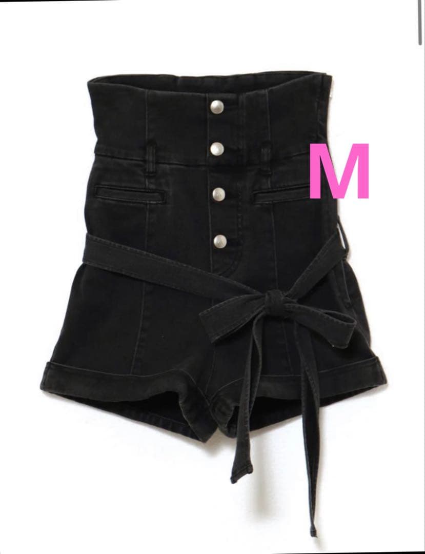 パンツ Highwaist ribbon pants andmary