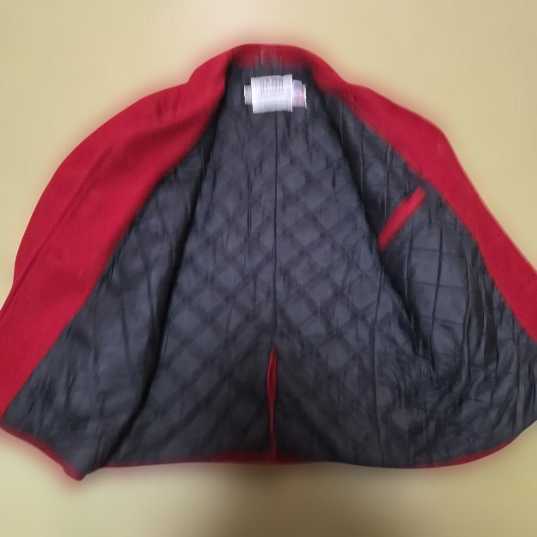 【美品 XL相当】 Schott U.S.740N Pコート キルティング 赤