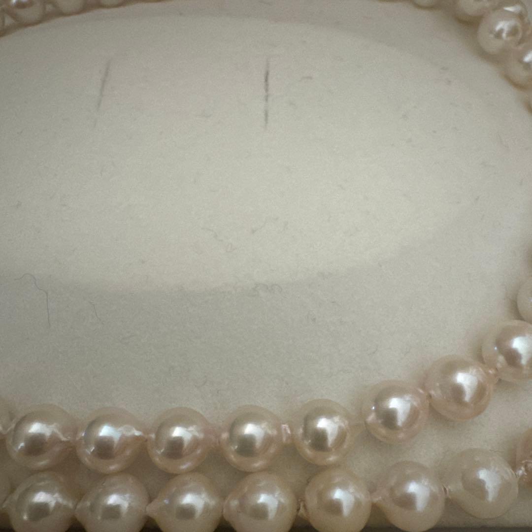 アコヤパール　ロングネックレス　82mm ホワイト系　silver