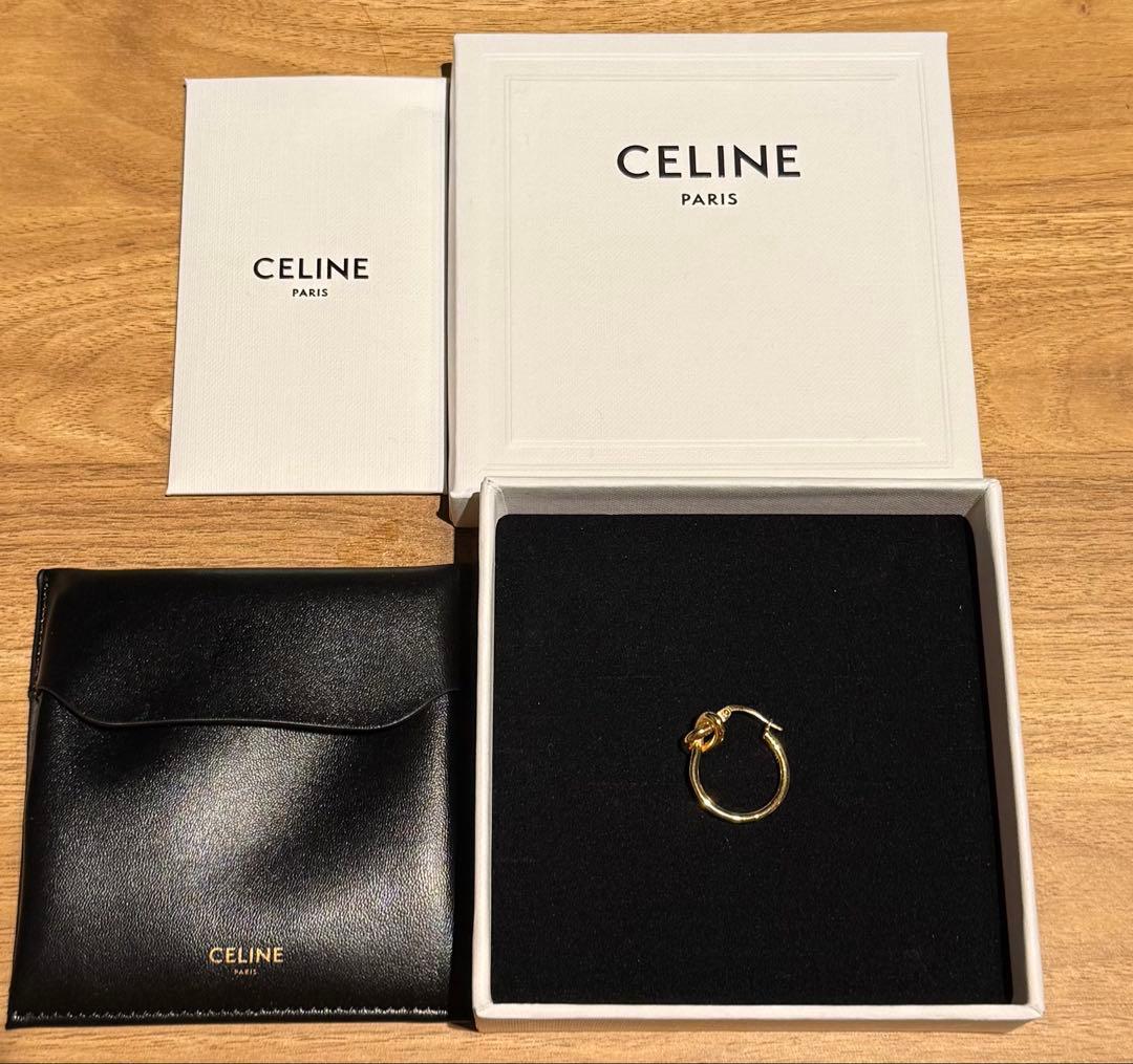 CELINE ノットデザイン ピアス(片耳用)