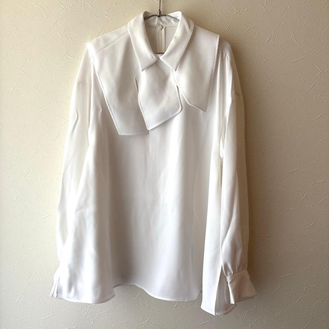 新品 ENFOLD COLLAR-PARTS PULLOVER ブラウス 38