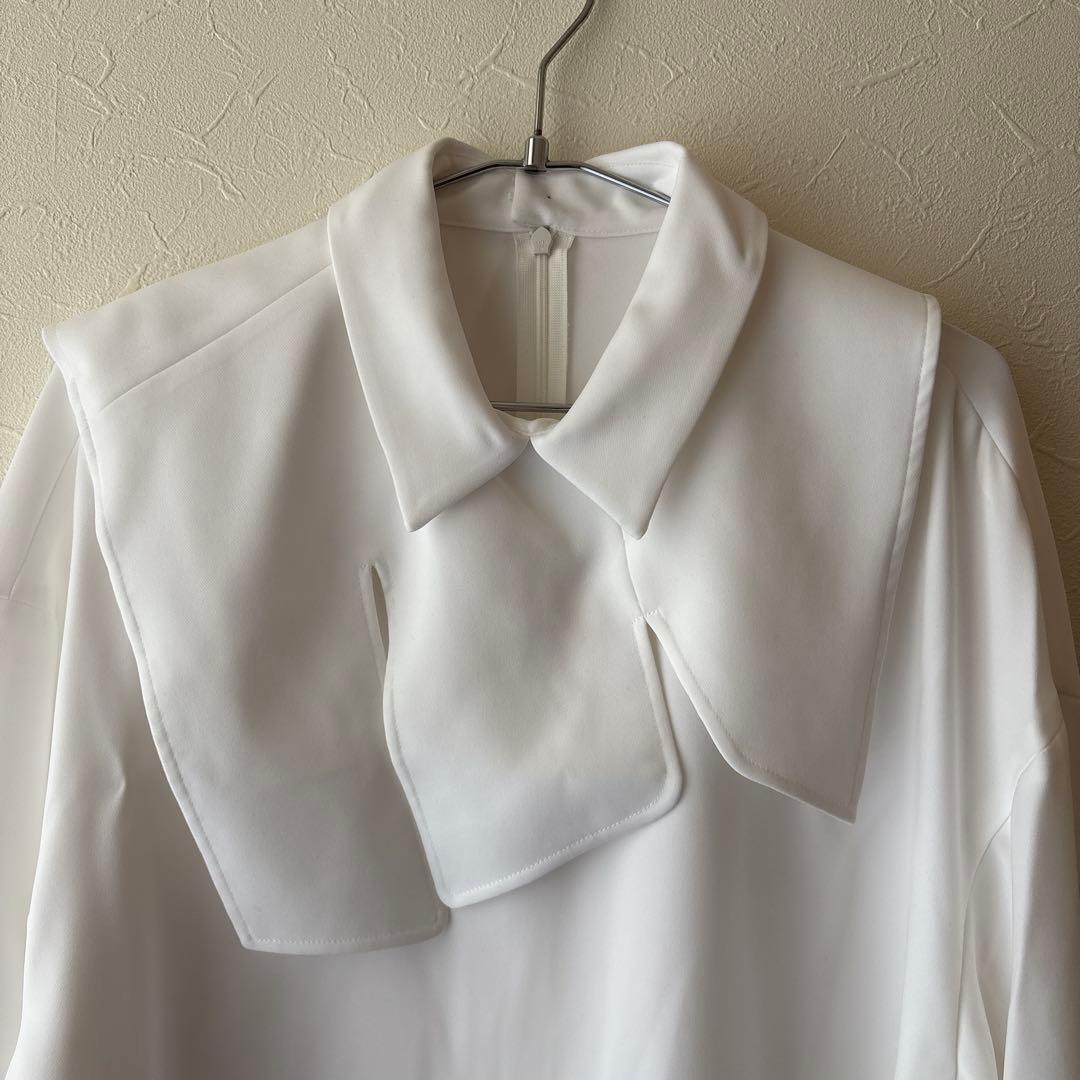 新品 ENFOLD COLLAR-PARTS PULLOVER ブラウス 38